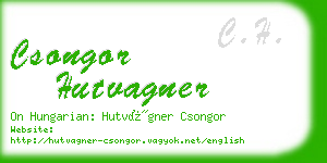csongor hutvagner business card
